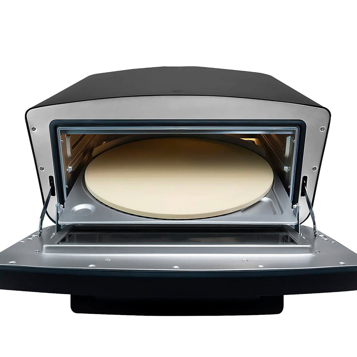 Forno de Pizza Elétrico Compacto Italiano 40 cm Saro FC4022 220V Pedra Giratória