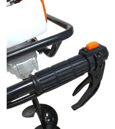 Perfurador De Solo Vulcan Vps520s 52cc 2,5hp Broca 80x15cm