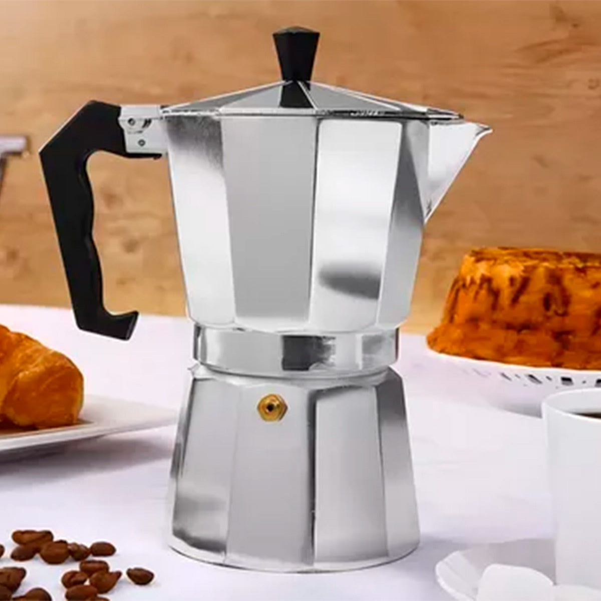 Cafeteira De Fogão Italiana 9 Xícaras Em Aluminio Soprano