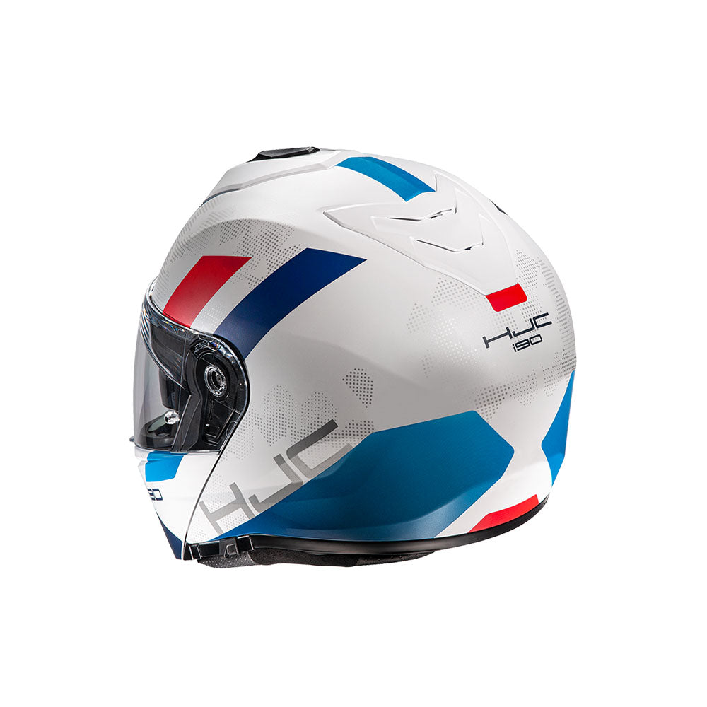 Capacete HJC I90 Syrex Branco, Azul e Vermelho – foto 2