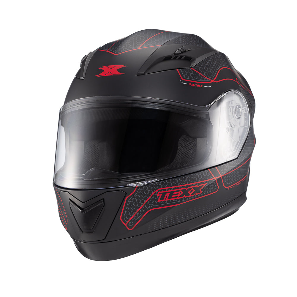 Capacete Texx Strike Panther Vermelho Fosco – foto 5