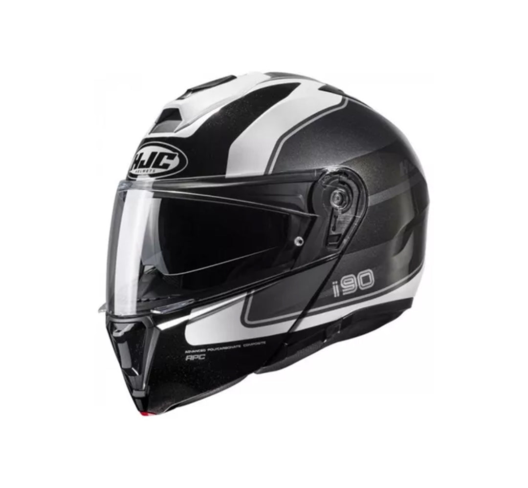 Capacete HJC I90 Wasco Cinza Branco e Preto – foto 1