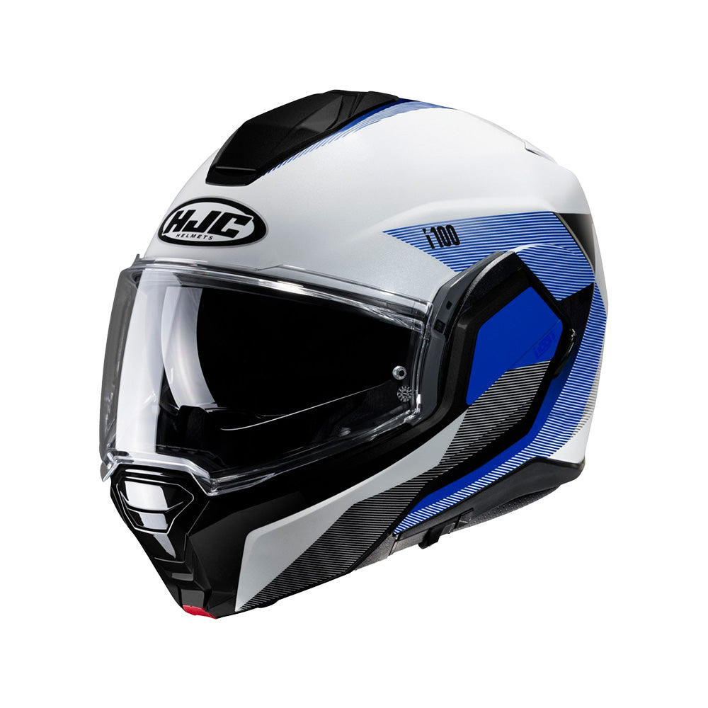 Capacete HJC I100 180º Beston Branco Azul e Cinza – foto 2