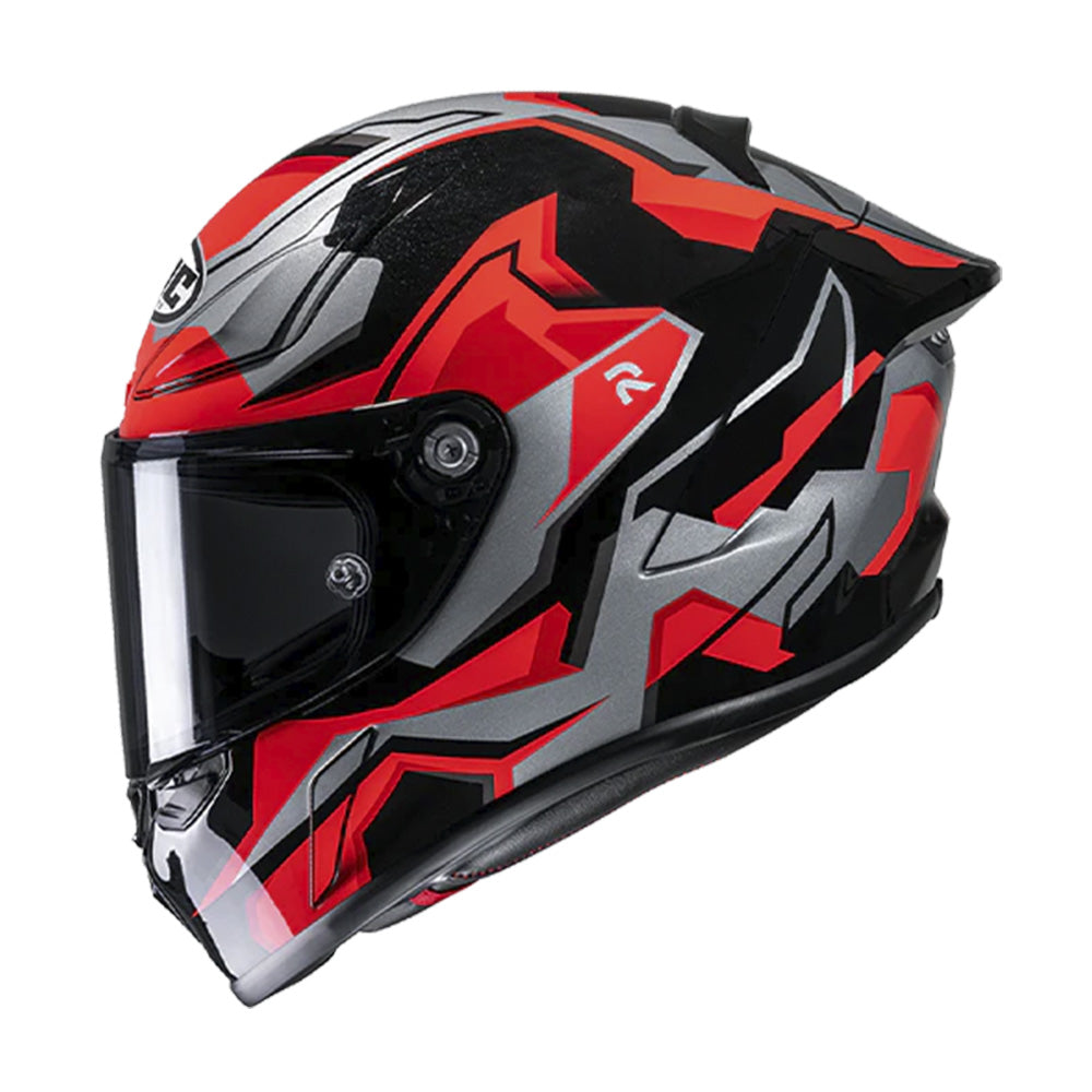 Capacete HJC Rpha 1 Nomaro Vermelho Preto e Cinza – foto 3