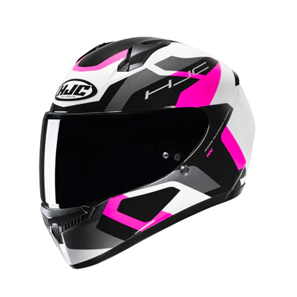 Capacete HJC C10 Tins Branco Cinza Preto Rosa – foto 2
