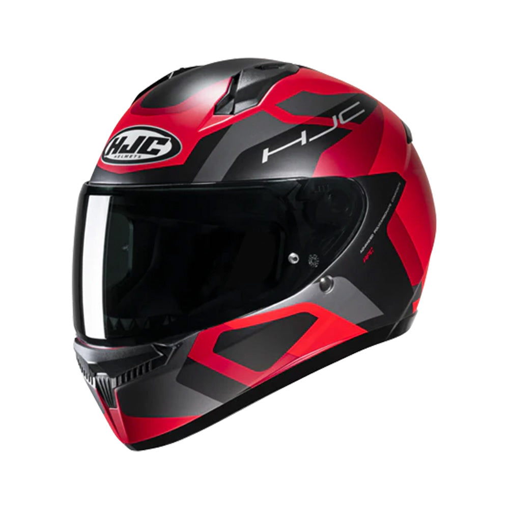 Capacete HJC C10 Tins Vermelho Cinza Preto – foto 3