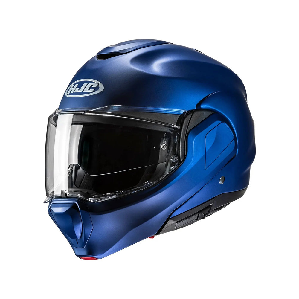 Capacete Escamoteável 180° HJC F100 Semiflat Metalico Azul
