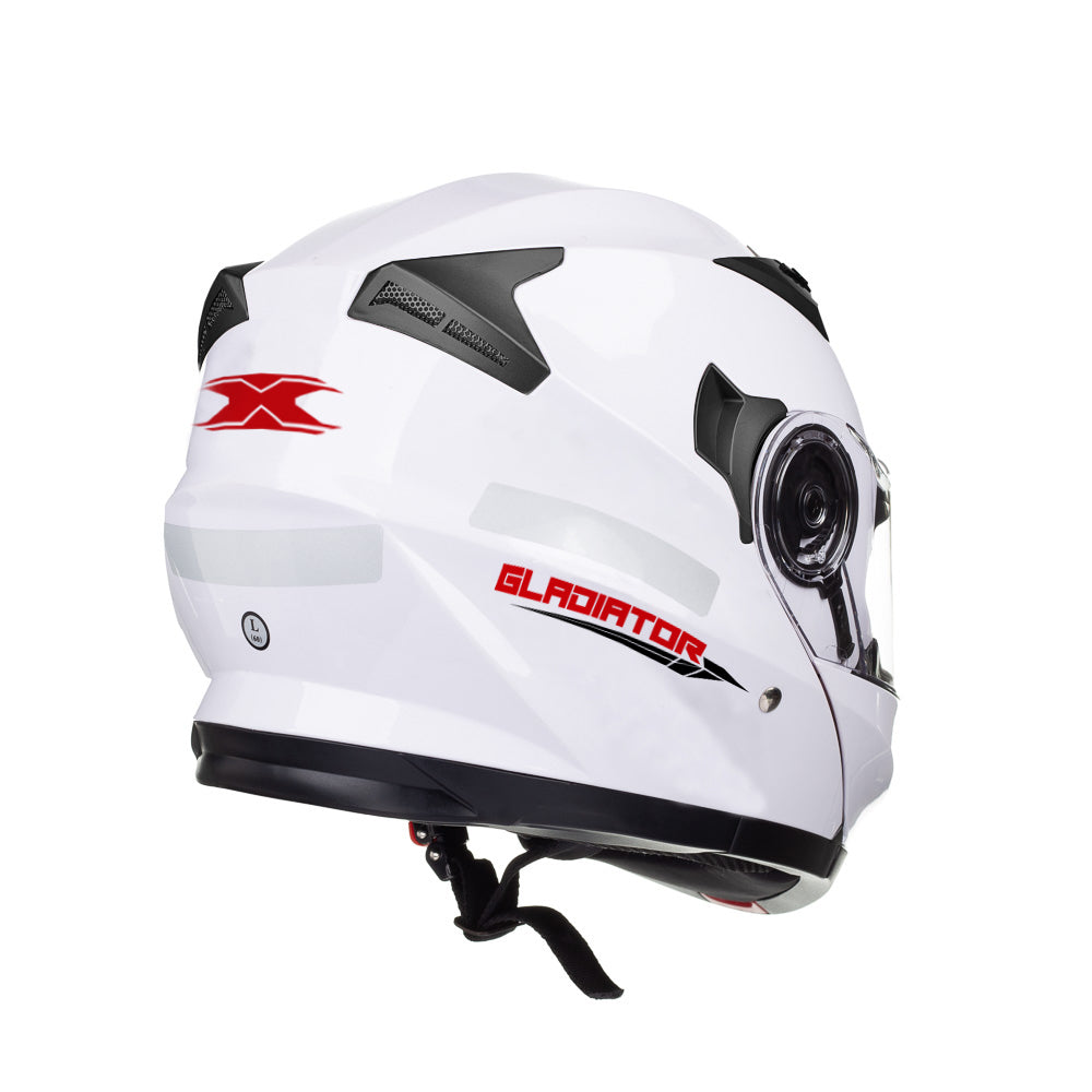 Capacete Texx Escamoteável Gladiator Branco – foto 6