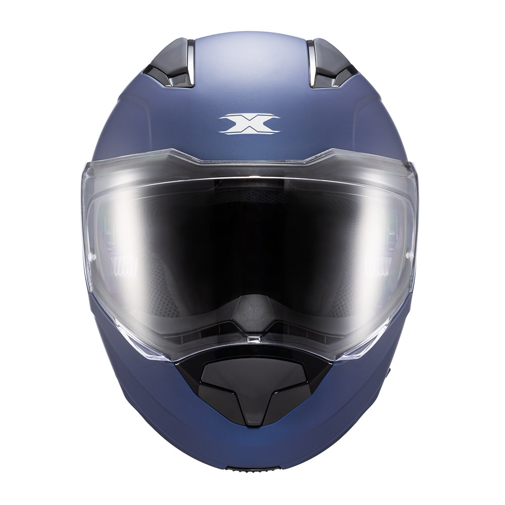 Capacete Texx Escamoteável Kratos Solid Azul Fosco – foto 1