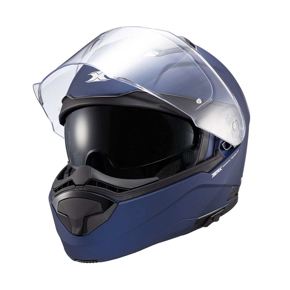 Capacete Texx Escamoteável Kratos Solid Azul Fosco – foto 6