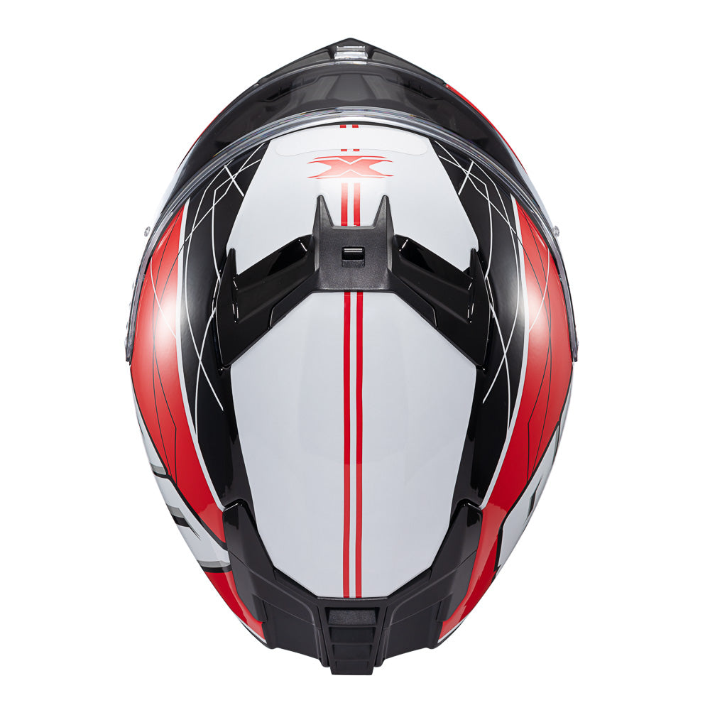 Capacete Texx Fecha Kaiman Vector Vermelho Preto Branco Brilho – foto 7