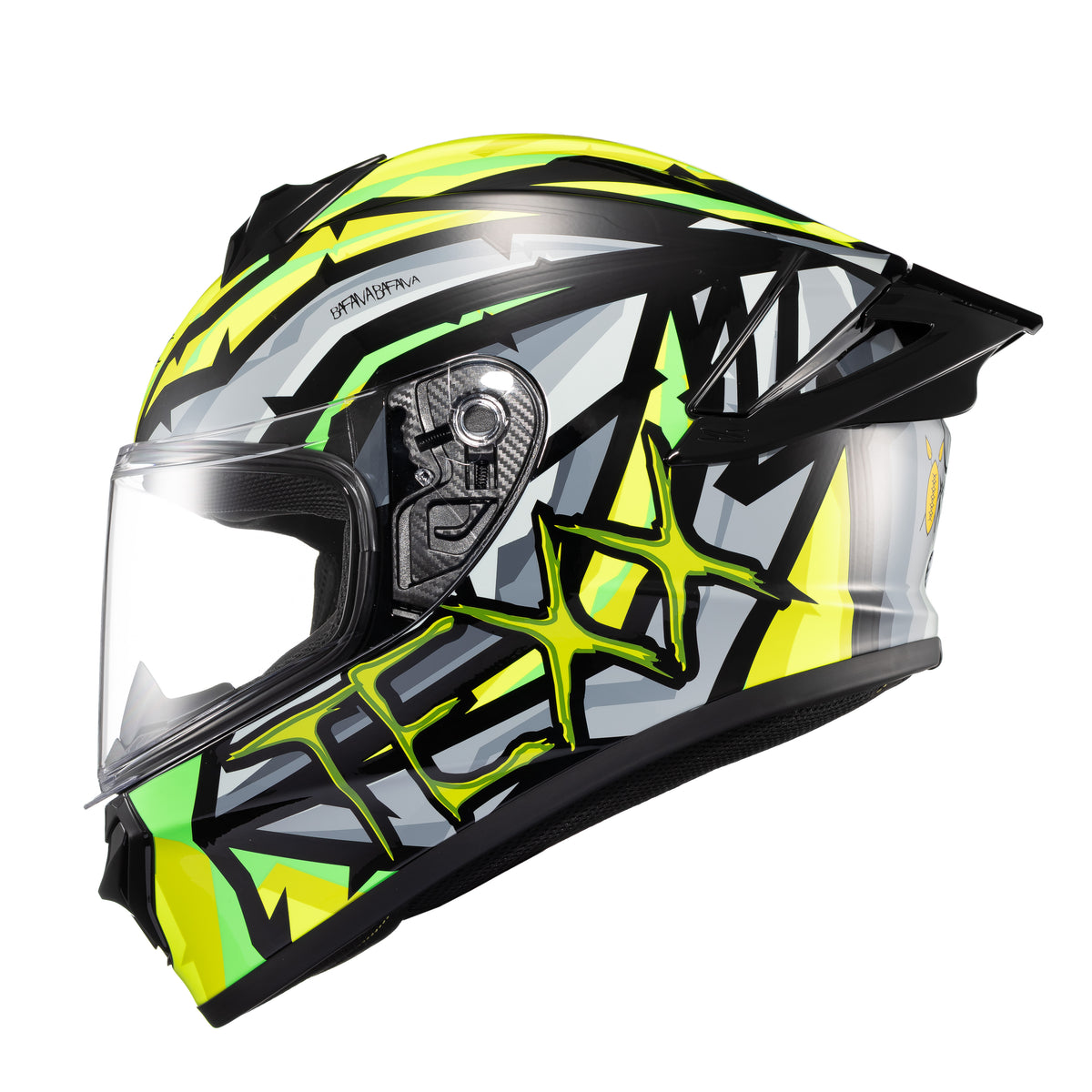 Capacete Texx Fechado Spihe Maasai Cinza Verde – foto 2