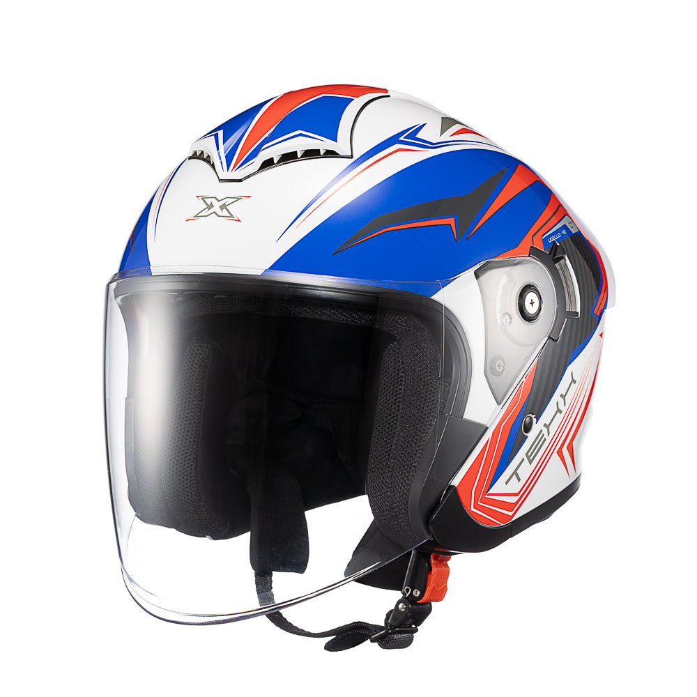 Capacete Texx Aberto Ugello V2 Nomade Branco Cinza