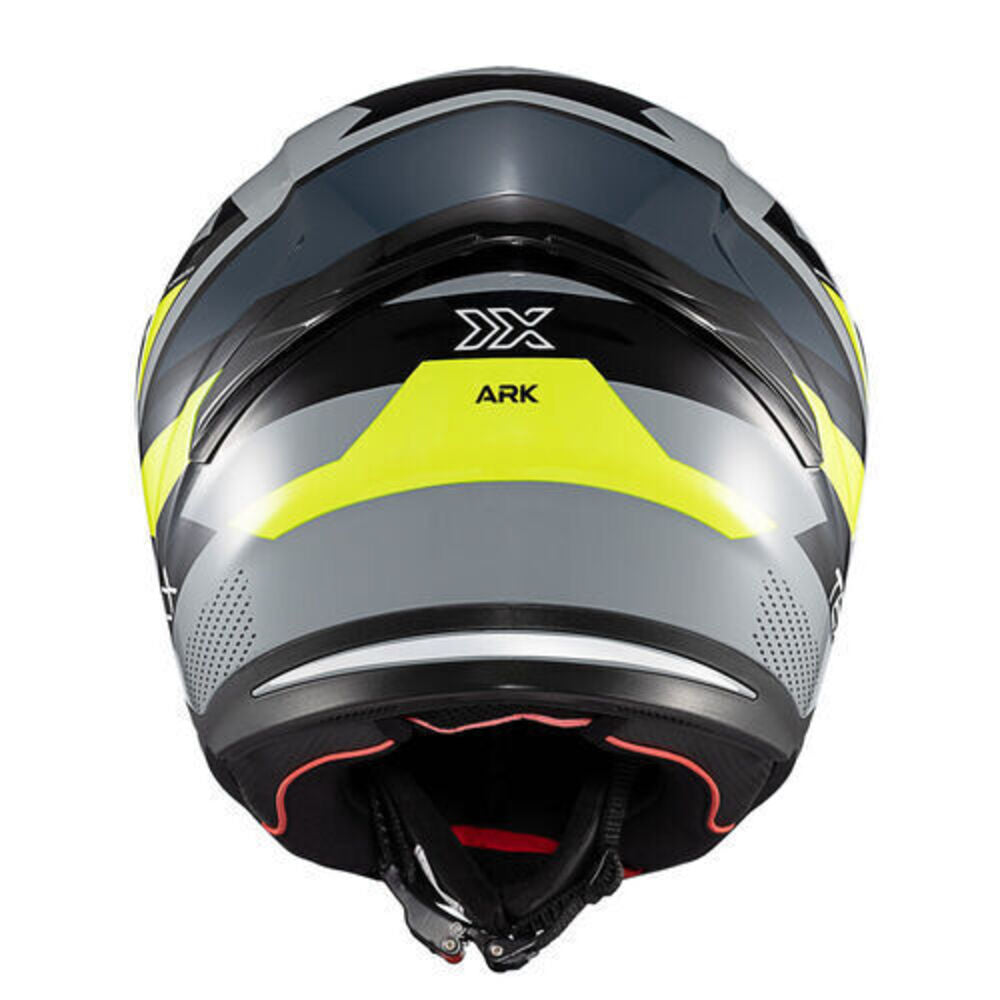 Capacete Texx Fechado Hunter Ark Preto Verde e Cinza Brilho – foto 7