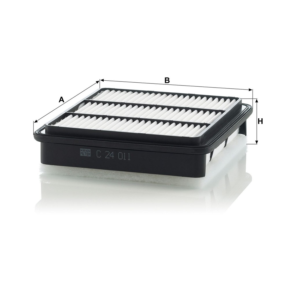 Elemento Filtrante do Ar Mann-filter C24011 Mitsubishi L200/Pajero