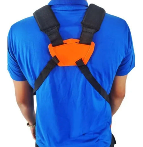 Cinto Sustentação Duplo Reforçado Universal Para Roçadeira