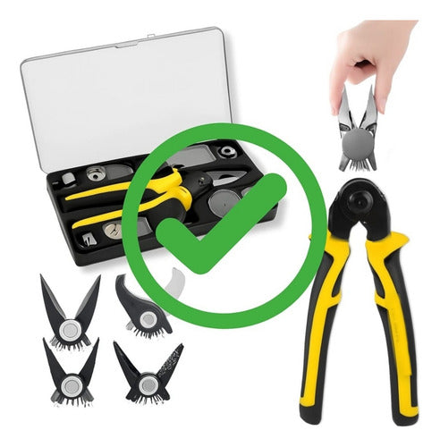 Alicate Multifuncional 5 Em 1 Troca Rápida Uso Universal