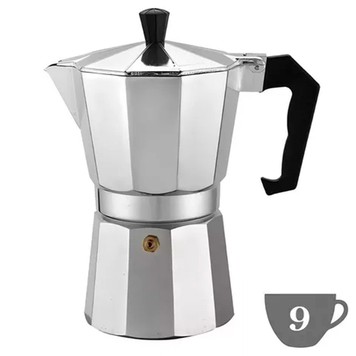 Cafeteira De Fogão Italiana 9 Xícaras Em Aluminio Soprano