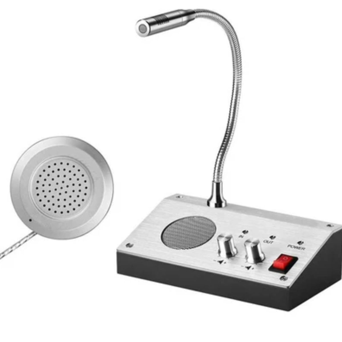 Intercomunicador Microfone Bilheteria Vidro Portaria Sc8991