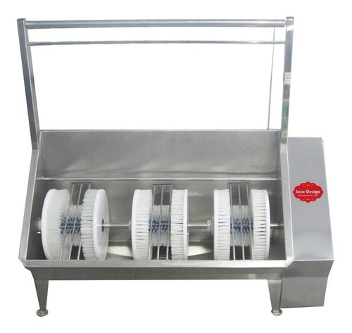 Lavador De Botas Automático Com 03 Escovas Carreteis