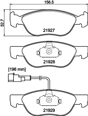 Pastilha de Freio Cobreq N-562 Fiat Brava/Marea Weekend/Marea, Alfa Romeo 145