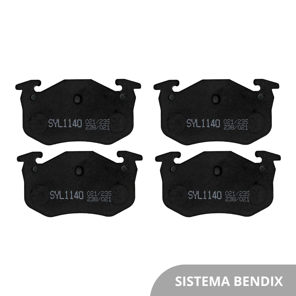 Pastilha de Freio Syl 1140 Citroen Xsara Break/ZX/Xsara, Peugeot 206/207/306, Renault Clio/Megane
