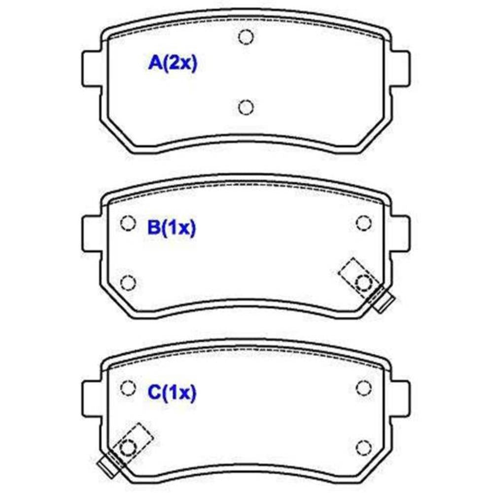 Pastilha de Freio Syl 3273 Hyundai I30/Tucson/IX35/Sonata, Kia Sportage/Cerato/Picanto/Rio/Cadenza, Jac T6