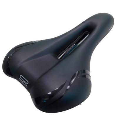 Selim Rvs Holy Linhas, Vazado, Preto, 260x157mm, 361 Gramas Selle Royal – foto 1