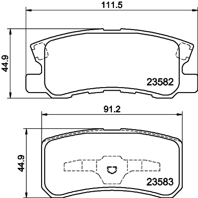Pastilha de Freio Cobreq N-1470 Mitsubishi Lancer/Pajero/Outlander/Asx/Grandis, Volvo C30, Hyundai H-1 Starex