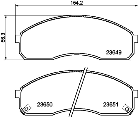 Pastilha de Freio Cobreq N1238P Hyundai HR/HR HD, Kia Carnival
