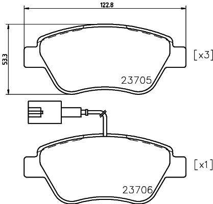 Pastilha de Freio Cobreq N-569 Fiat Stilo/500/Bravo