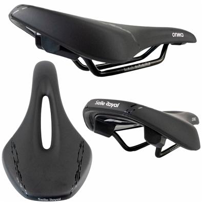 Selim Rvs Orma, Vazado, Preto, com Blister, 247x146mm, 349GR. Selle Royal – foto 1