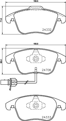 Pastilha de Freio Cobreq N-1738 Audi A4/A4 Avant/A5