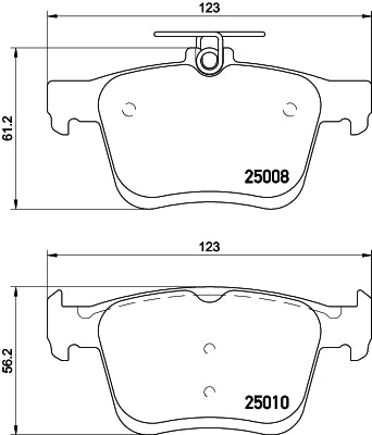 Pastilha de Freio Cobreq N-296 VW Golf Variant/Golf/Tiguan/Passat/Jetta/Taos/Passat Variant, Audi TT/A3/A3 Sedan/Tts/S3