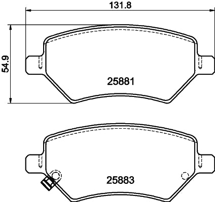 Pastilha de Freio Cobreq N-1489 Chery Arrizo 5/Arrizo 6/Celer/Cielo/Tiggo/Tiggo 2/Tiggo 3X, Lifan X60