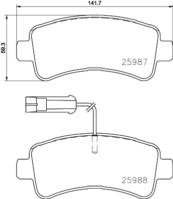 Pastilha de Freio Cobreq N2068P Fiat Ducato, Citroen Jumper, Peugeot Boxer