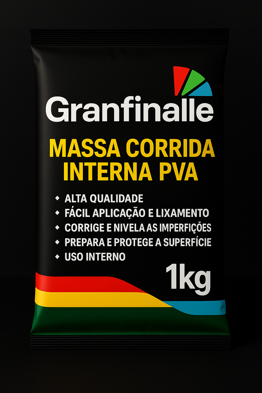 Massa Corrida Pva Parede Acabamentos Interior Branco 1kg