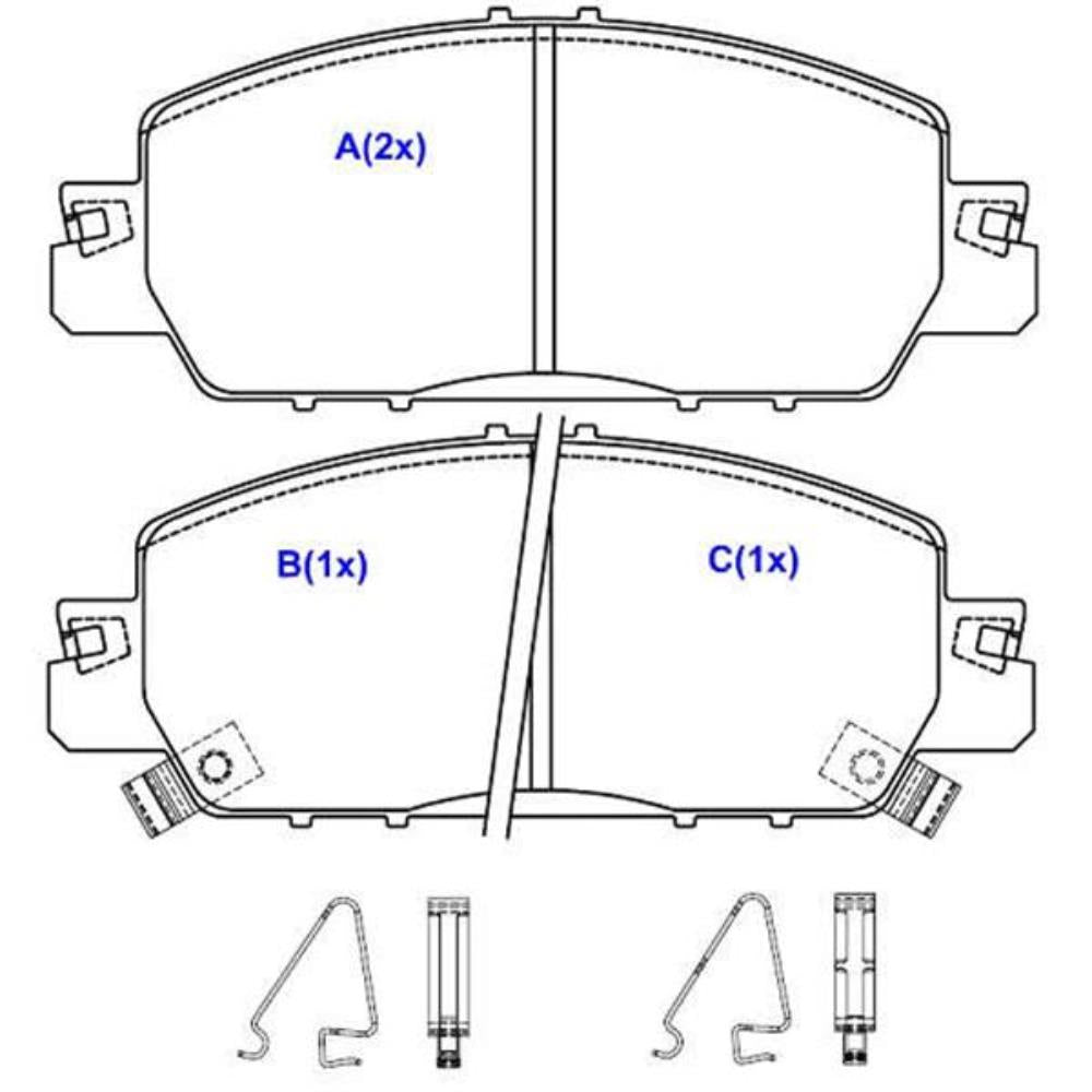 Pastilha de Freio Syl 4256 Honda Civic