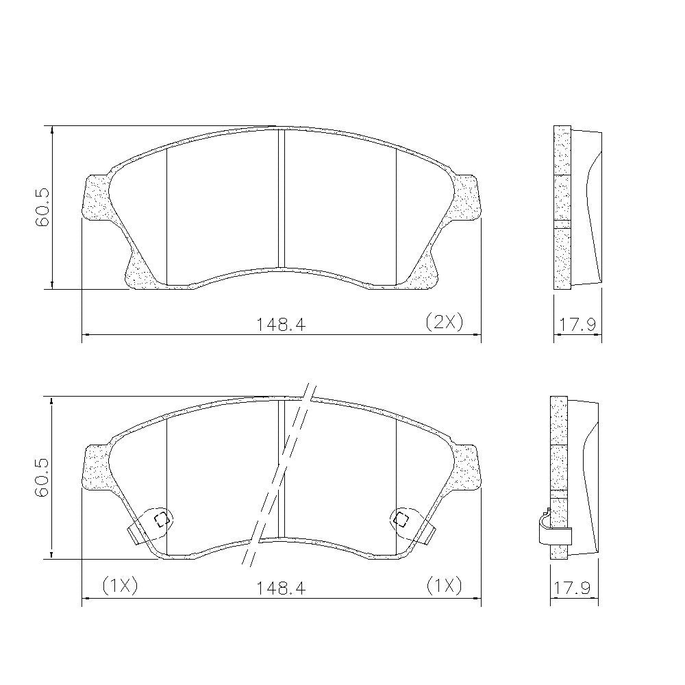 Pastilha de Freio Dianteira Fras-le PD/1101 PD/1788 GM Cruze/Cruze SPORT6