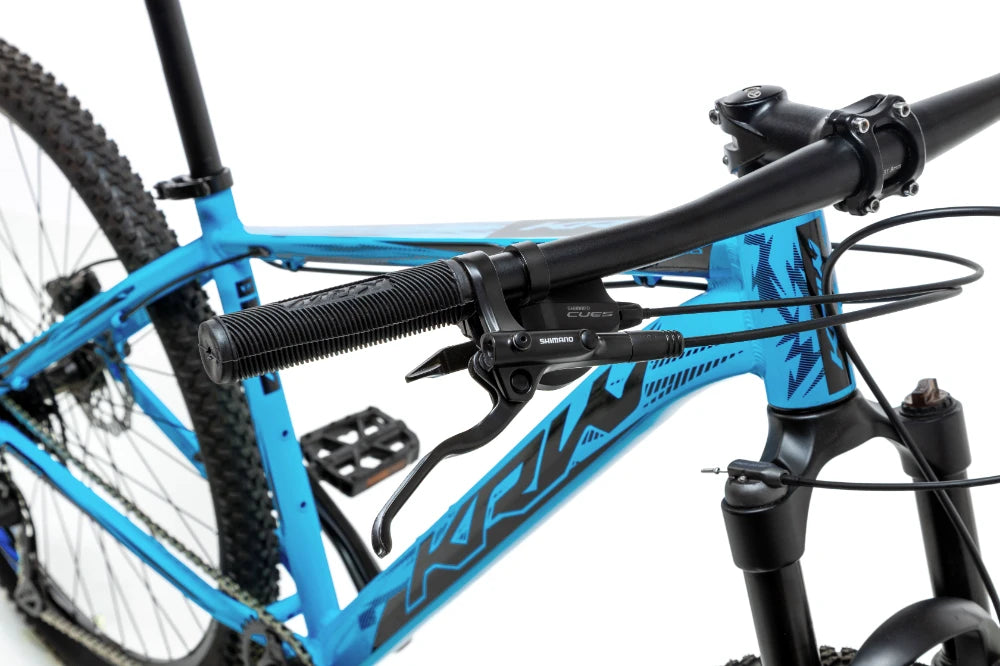 Bicicleta 29 Alumínio Shimano CUES 9v Freio Hidr. Trava Guidão W17 Azul/Preto 15.5" – foto 4