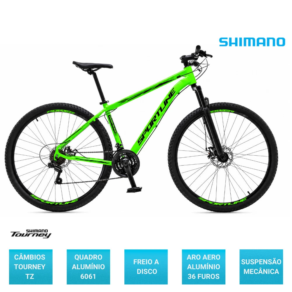 Bicicleta 29 Shimano TZ 21v Freio a Disco ST1