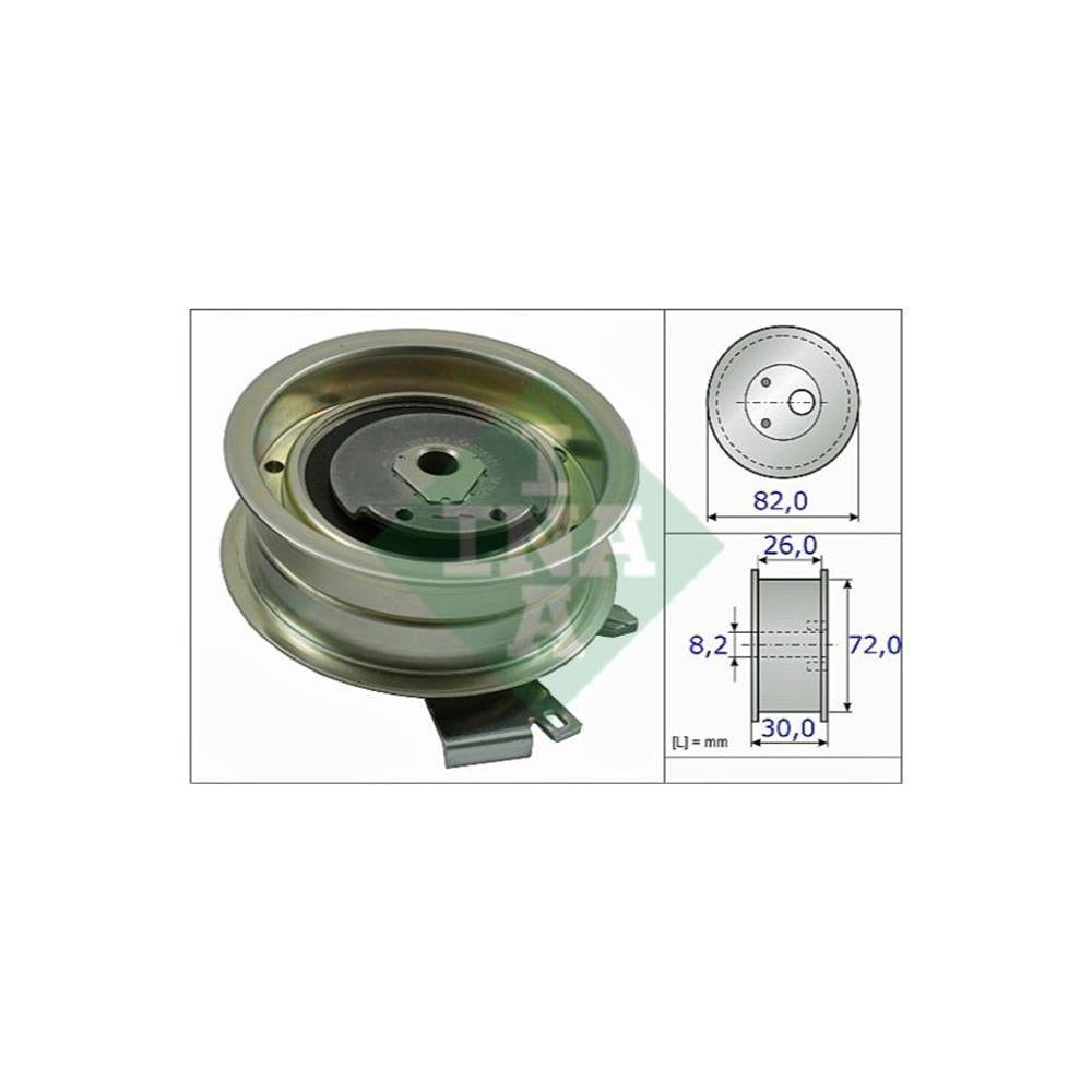 Tensionador Correia Ina 5310203200 VW Golf/Bora/New Beetle/Polo/Polo Sedan/Jetta, Audi A3, Seat Cordoba/Ibiza/Inca
