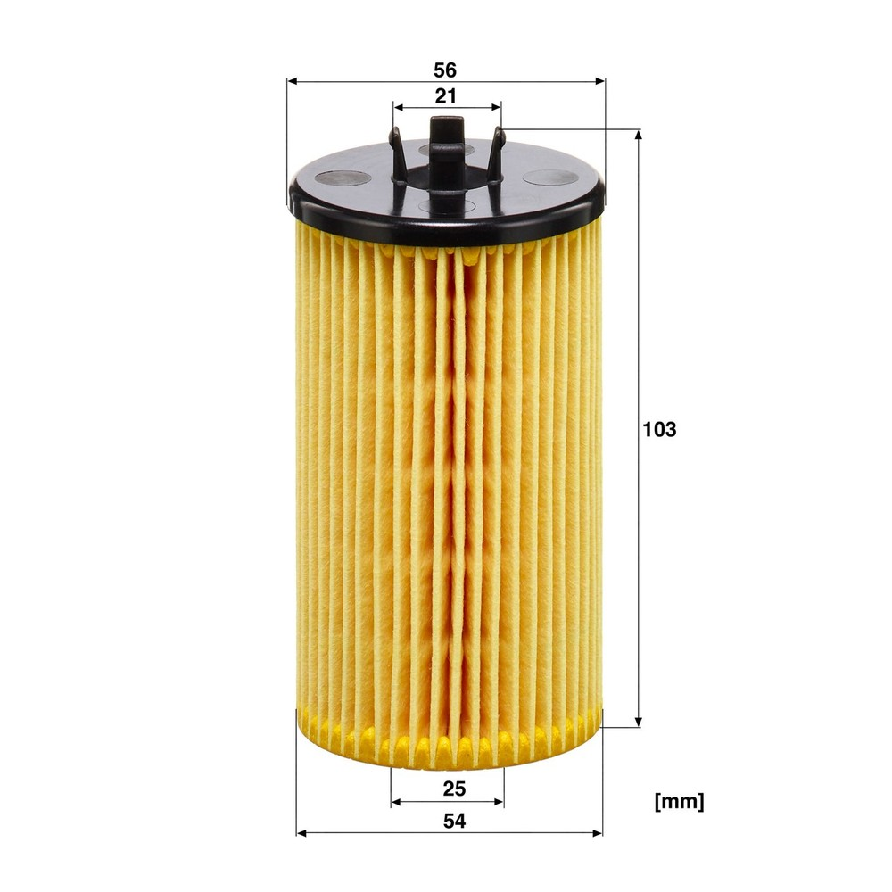 Elemento Filtrante Óleo Lubrificante Mann-filter HU612/2X GM Cruze SPORT6/Sonic/Tracker/Cruze