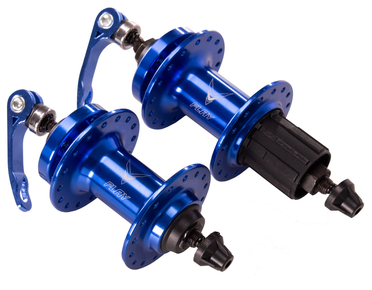Par De Cubo Mtb Flay 32 Furos Rolamentado Alumínio K7 Cor Azul – foto 2