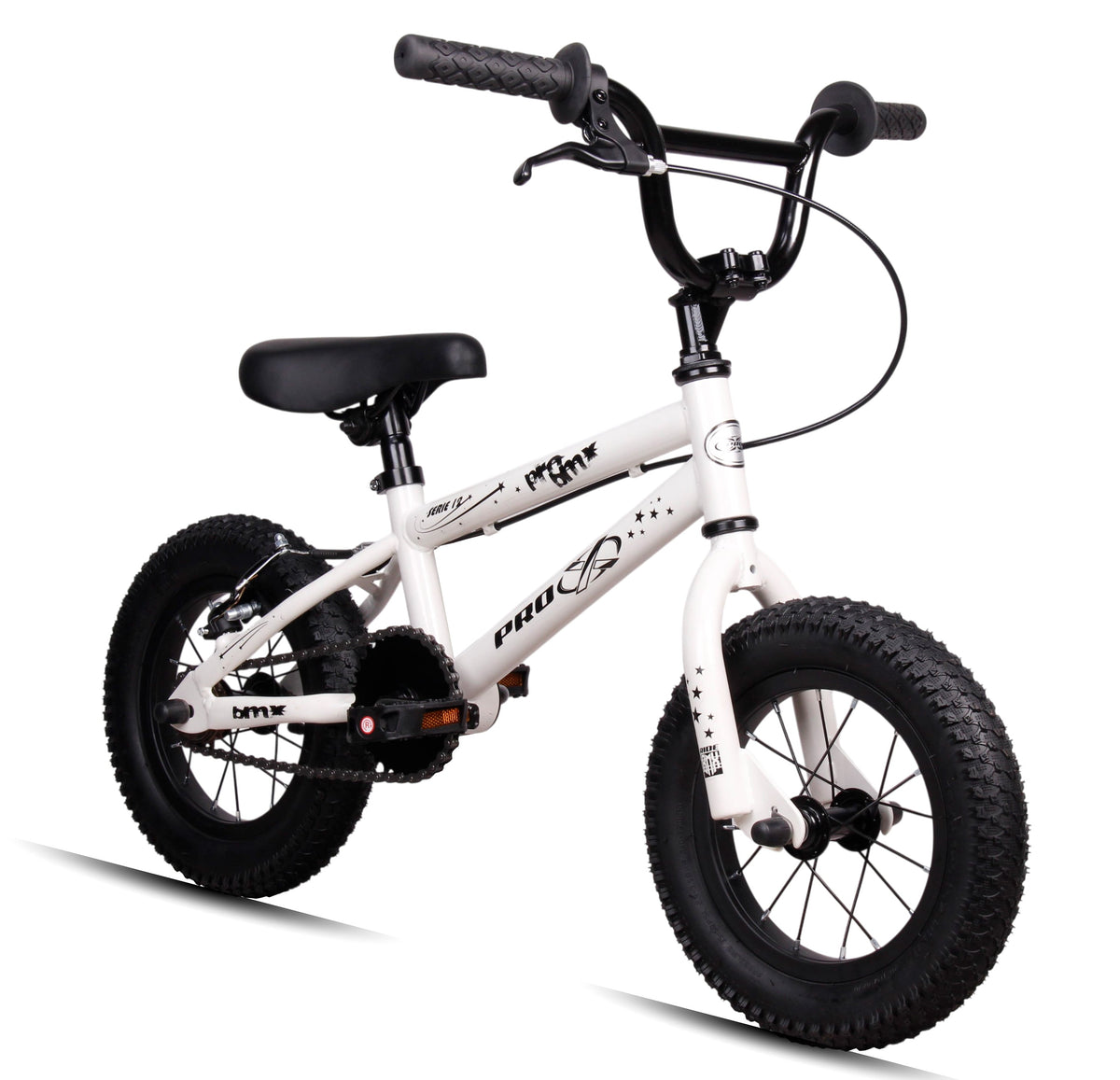 Bicicleta Bmx Aro 12 Pro-x Mod Serie 12 Freestyle Pneu Balão Branco