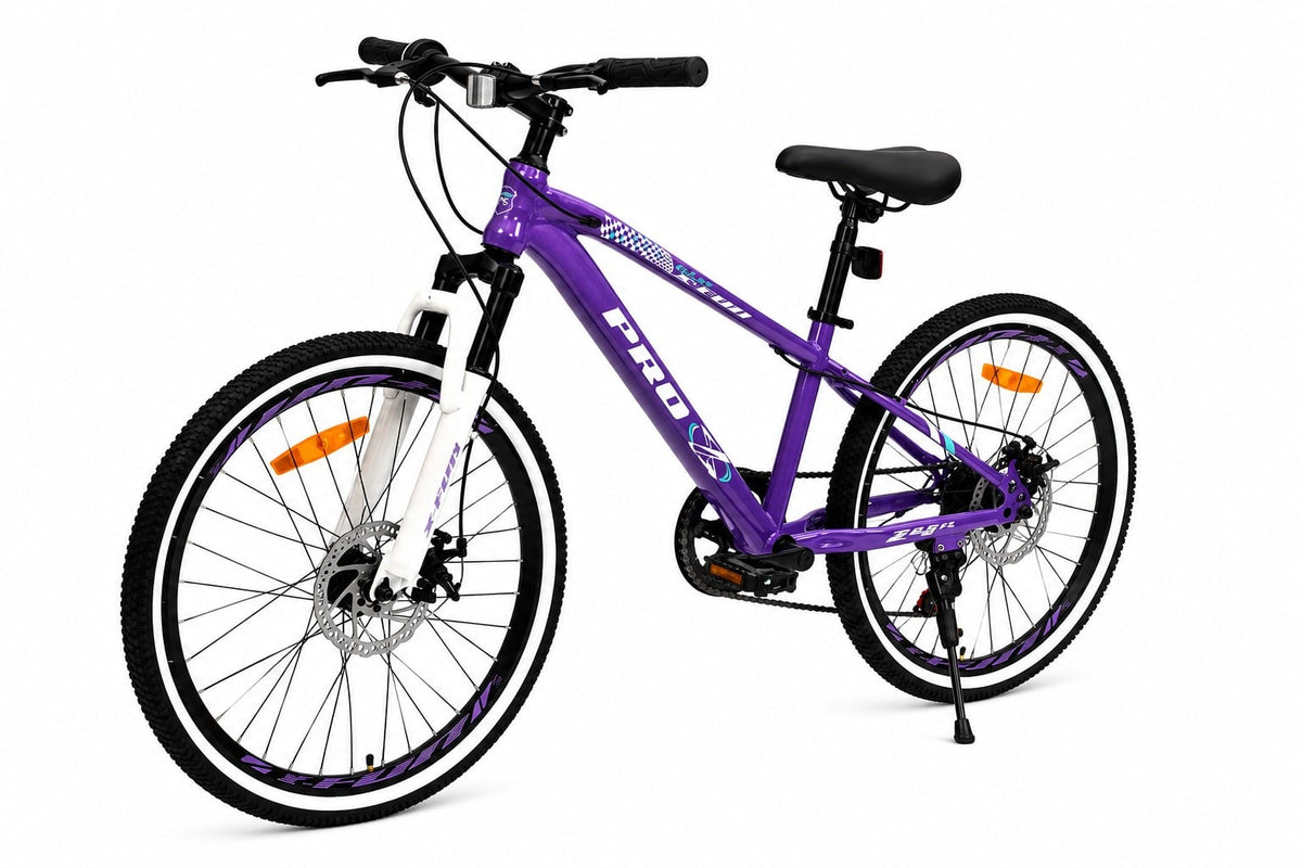 Bicicleta aro 24" pro-x x-fun freio a disc - mtb cor:roxo – foto 5