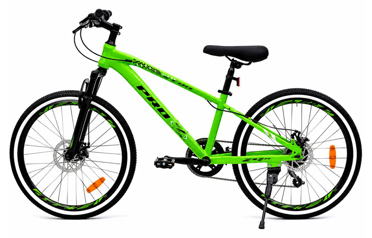 Bicicleta aro 24" pro-x x-fun freio a disc - mtb cor:verde – foto 3