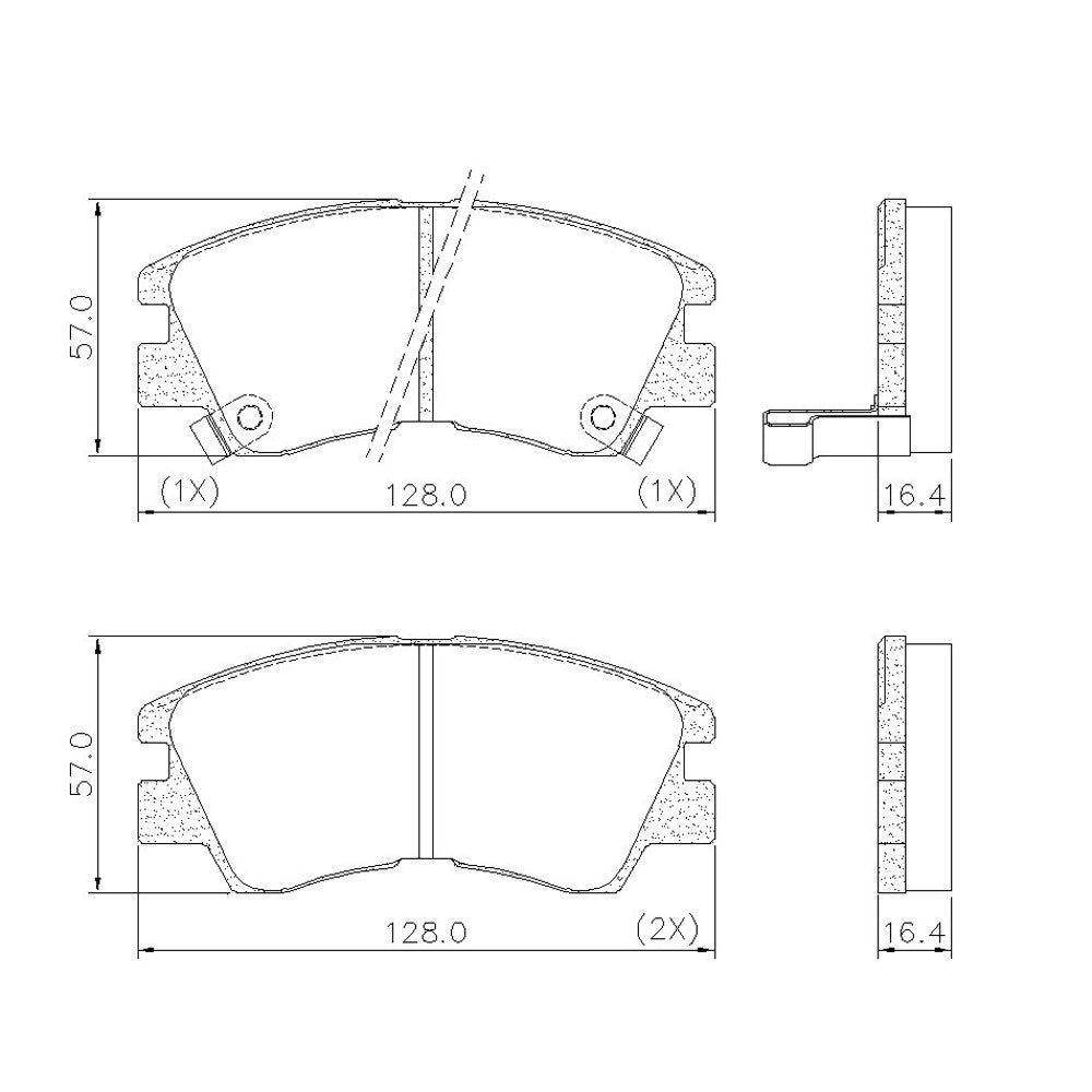 Pastilha de Freio Dianteira Fras-le PD/377 PD/963 Mitsubishi L200/L300