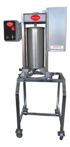 Ensacadeira Elétrica 15kg Com Pedestal E Rodizio Galvanizado
