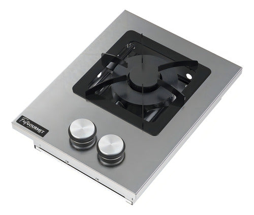 Cooktop Embutido Inox 1 Boca A Gás Queimador Duplo Bp